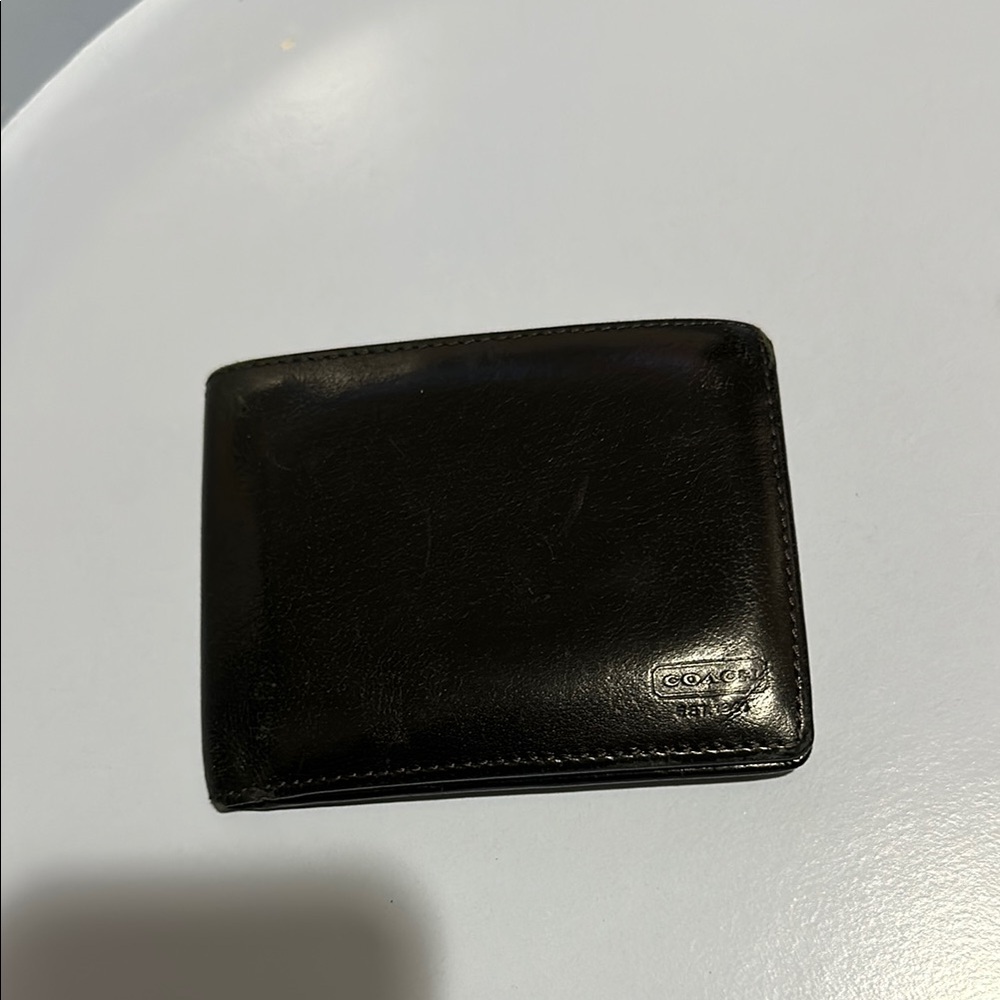 Coach Black Leather Wallet